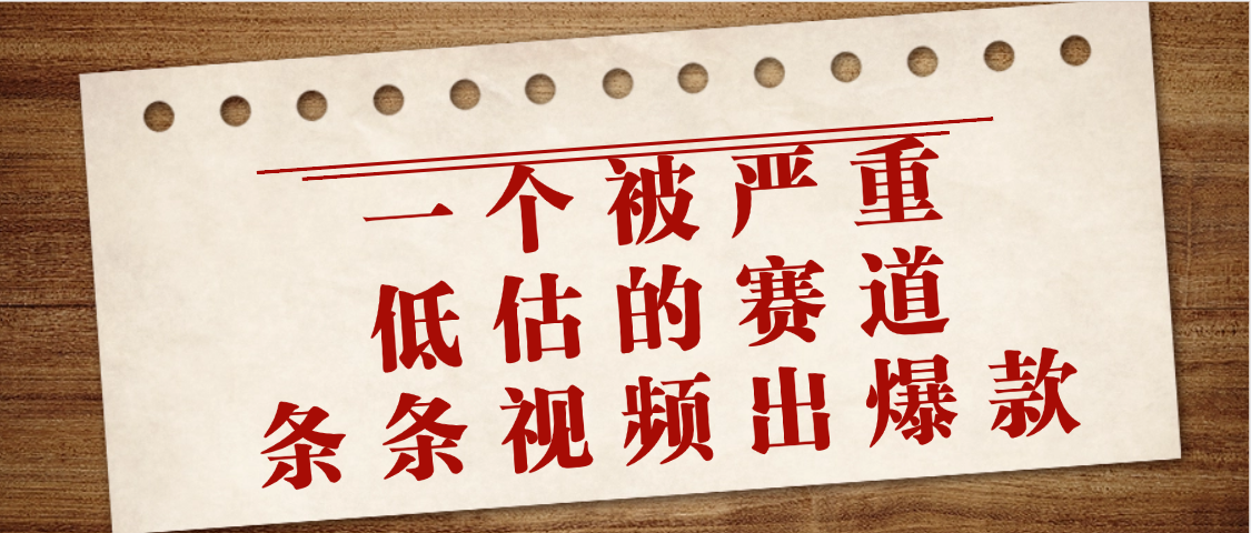 一个被严重低估的赛道，条条视频出爆款，一个月变现3万+青柠创客-网创项目资源站-副业项目-创业项目-搞钱项目青柠创客