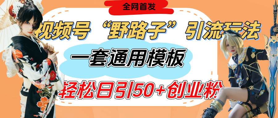 视频号“野路子”玩法，评论区疯狂截流，一套模板单日单号引流50+创业粉青柠创客-网创项目资源站-副业项目-创业项目-搞钱项目青柠创客