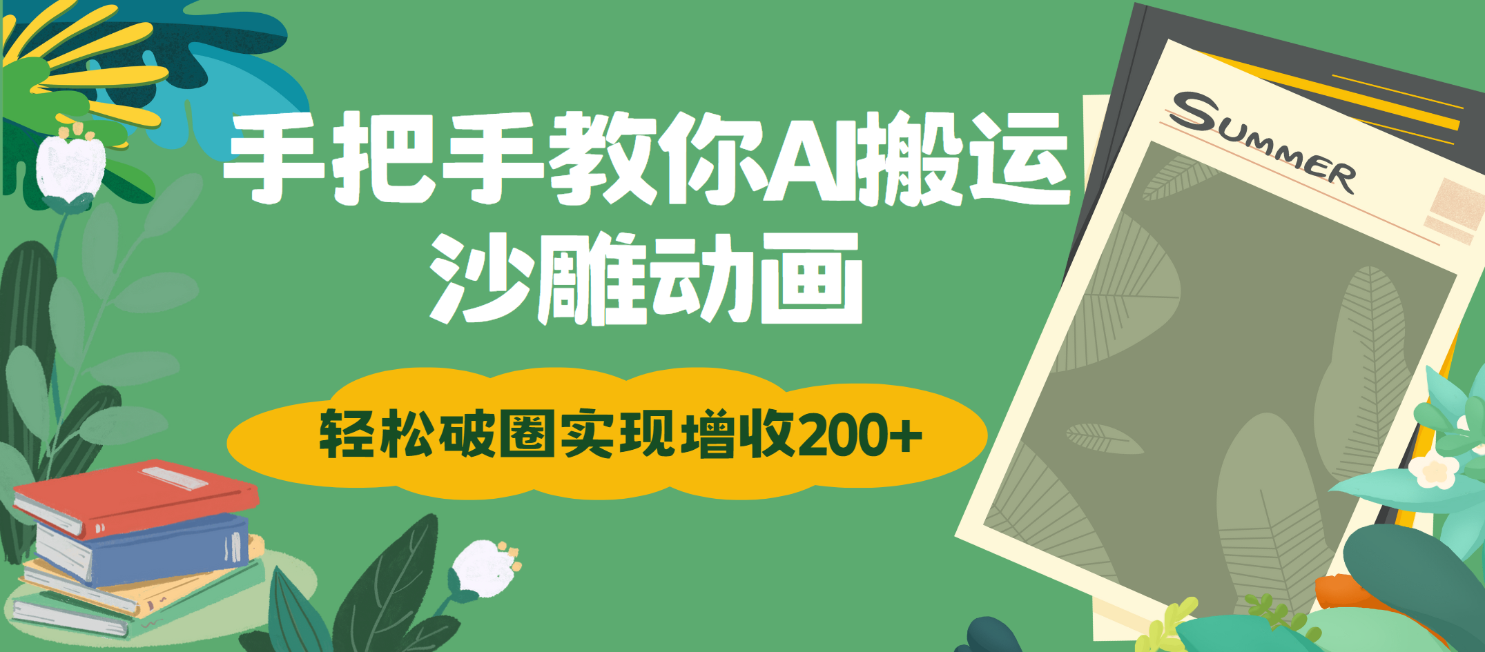手把手教你用AI搬运沙雕动画轻松破圈实现增收200+青柠创客-网创项目资源站-副业项目-创业项目-搞钱项目青柠创客